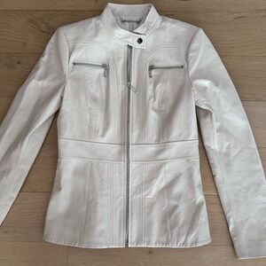Elie Tahari 100% lamb leather jacket